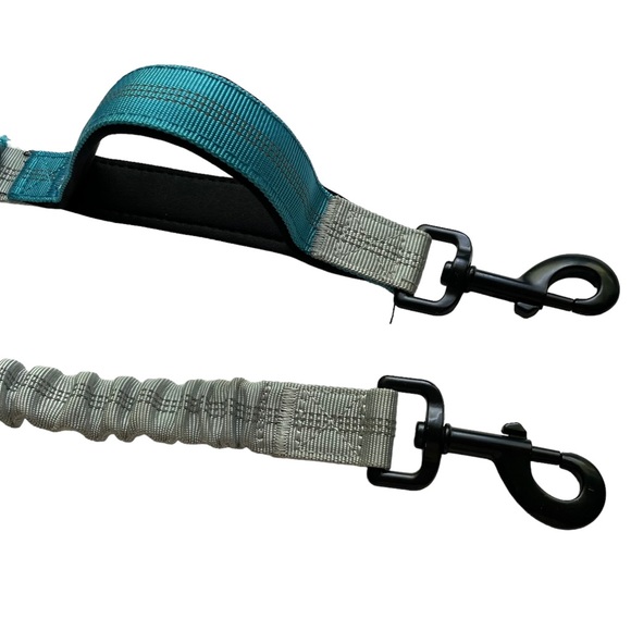 NEW Bungee Dog Training Tether Leash 2 clips 2 handles - Picture 2 of 5